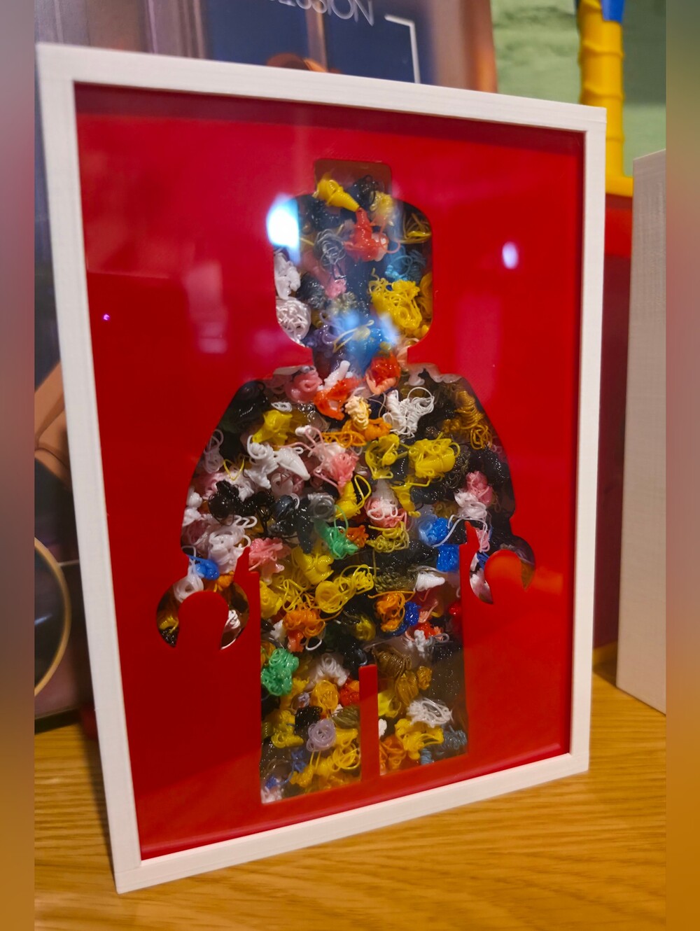 Lego Man Filament Waste Shadowbox